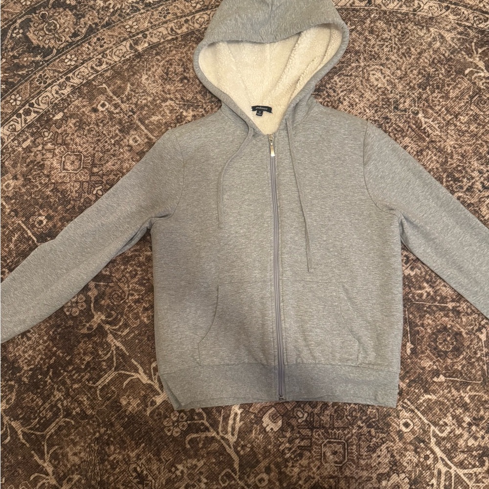 Gray Furry/Sherpa Jacket